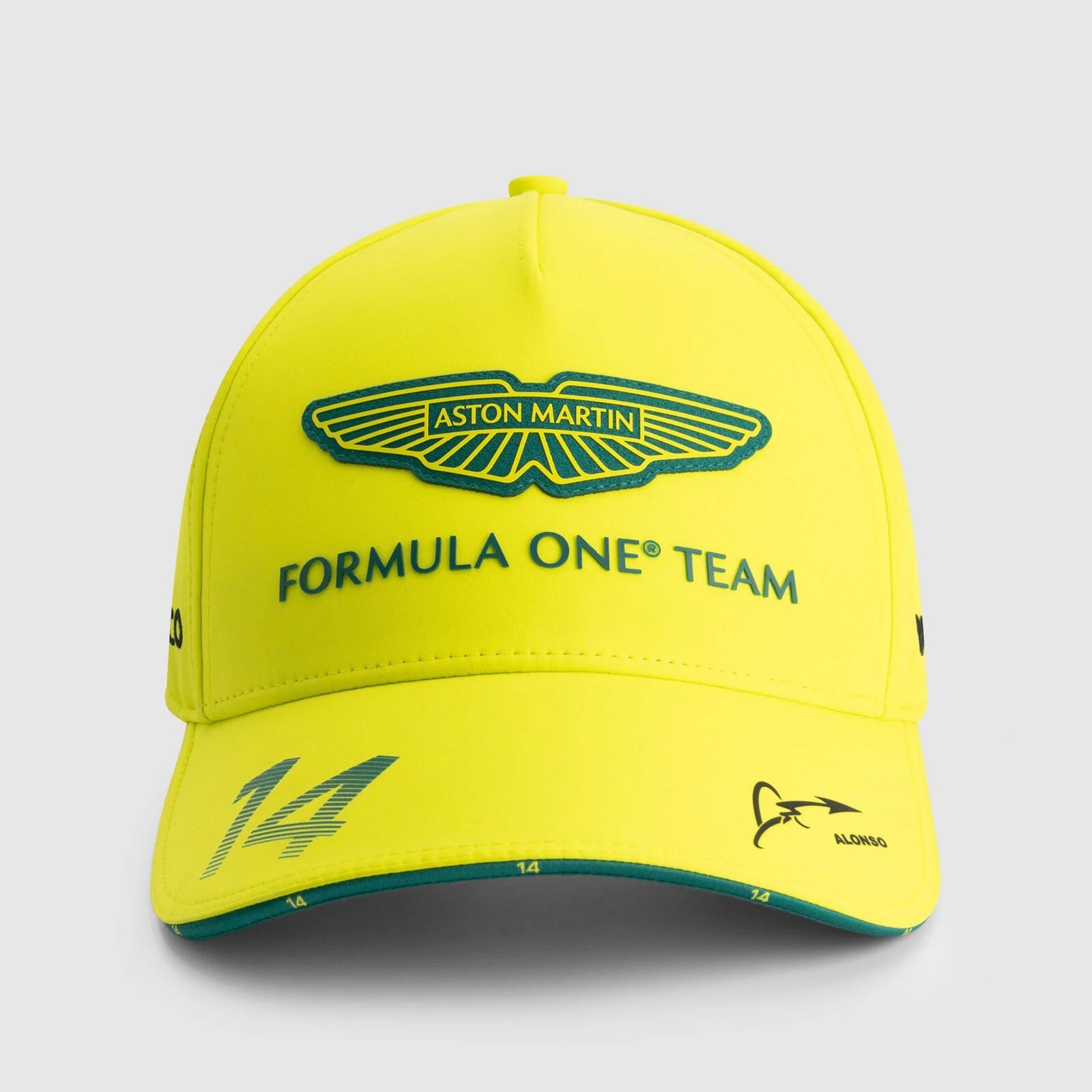 Aston Martin Gorra Oficial Fernando Alonso 2025 - Lime