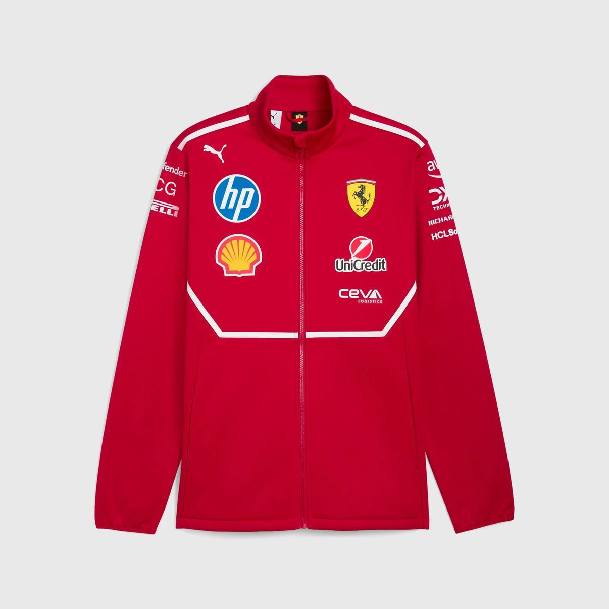 Chaqueta Softshell del equipo Scuderia Ferrari F1 2025, color rojo