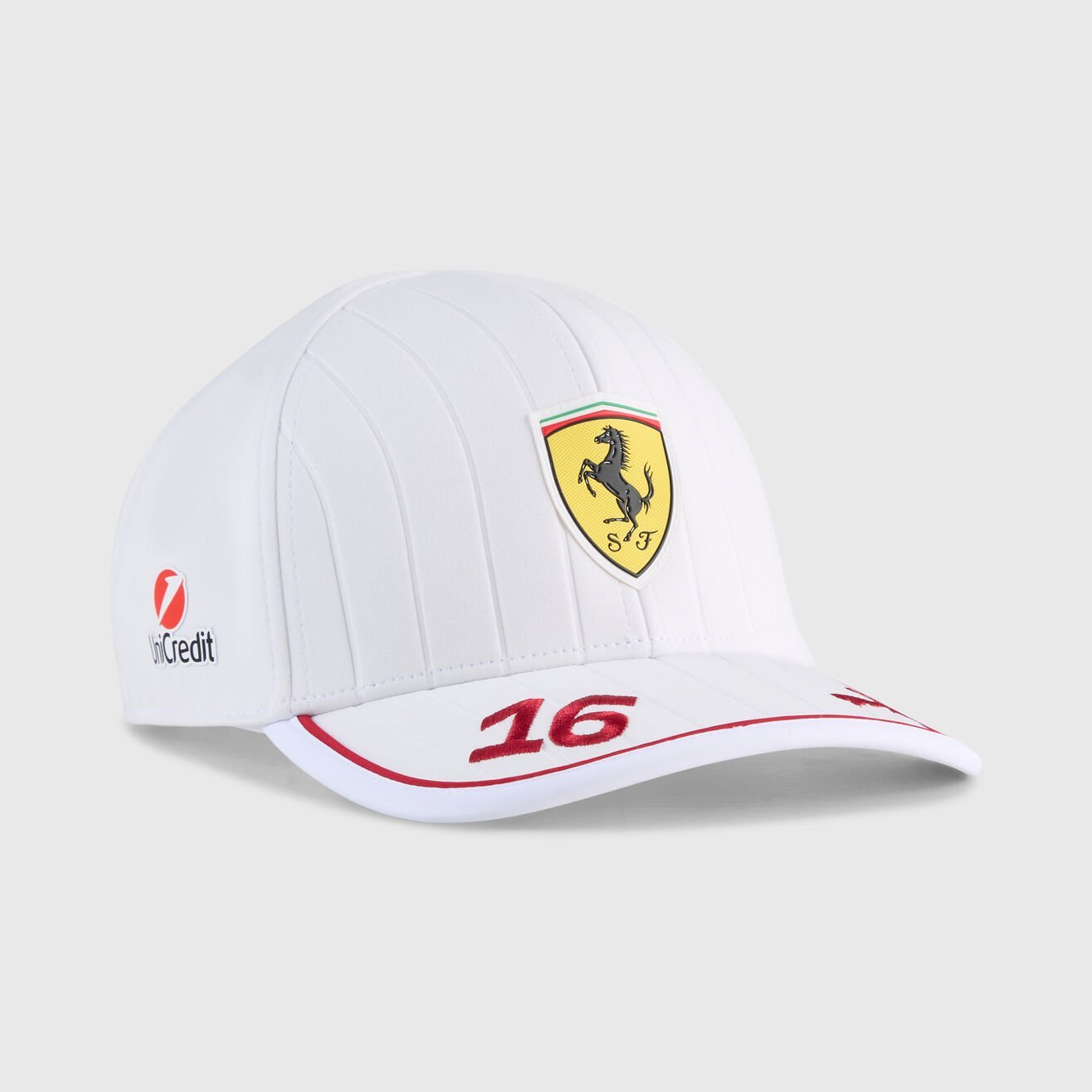 Scuderia Ferrari Gorra Oficial  Charles Leclerc 2025 White