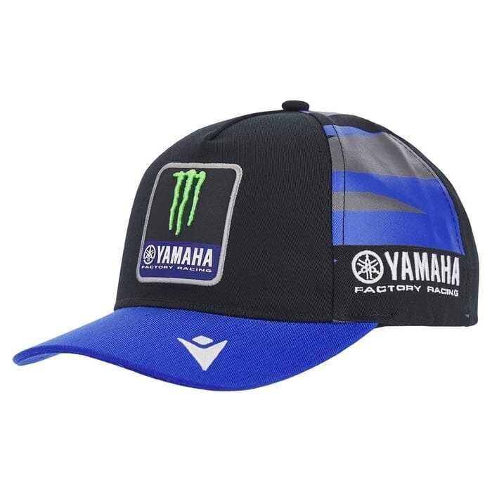Gorra de equipo Monster Energy Yamaha 2025 - Negra