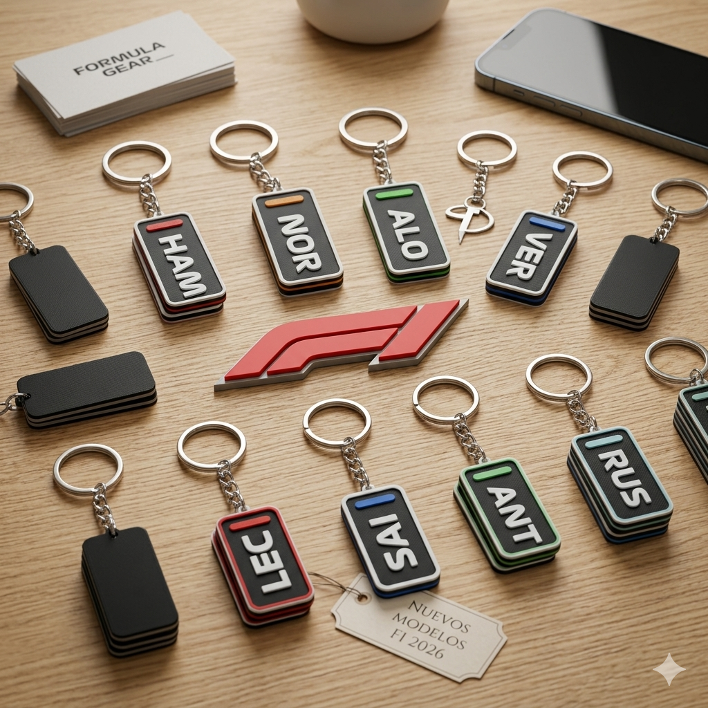 Llaveros de los pilotos f1 2026