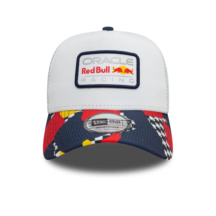 Red Bull Racing F1 New Era Abstract EF Trucker Hat - White